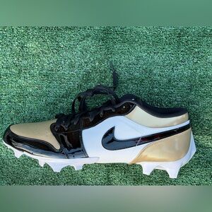 FJ6245-701 | MEN’S SIZE 16 JORDAN 1 LOW TD CLEAT 'GOLD TOE’ FOOTBALL CLEATS